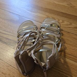 Elegant Gold Strappy Sandals Cats And Jack